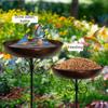 Rustproof Bird Bath Feeder Bowl Iron Bird Water Bowl Bird Feeder  Patio Decor