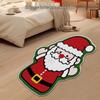 Alien Snowflake Christmas Cartoon Rug - Non-slip, Easy Care, Imitation Cashmere for Bedroom Decoration