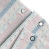Elegant Chic Floral Striped Waterproof Shower Curtain For Modern Bathroom Decor With Hooks Pastel Design Adds Charm Easy-Clean