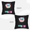 1Pc Area 51 Alien March Themed Cushion Cover - Contemporary Bed Sofa Chair Compatible Cover With Zipper Closure, Hand/Machine Wa