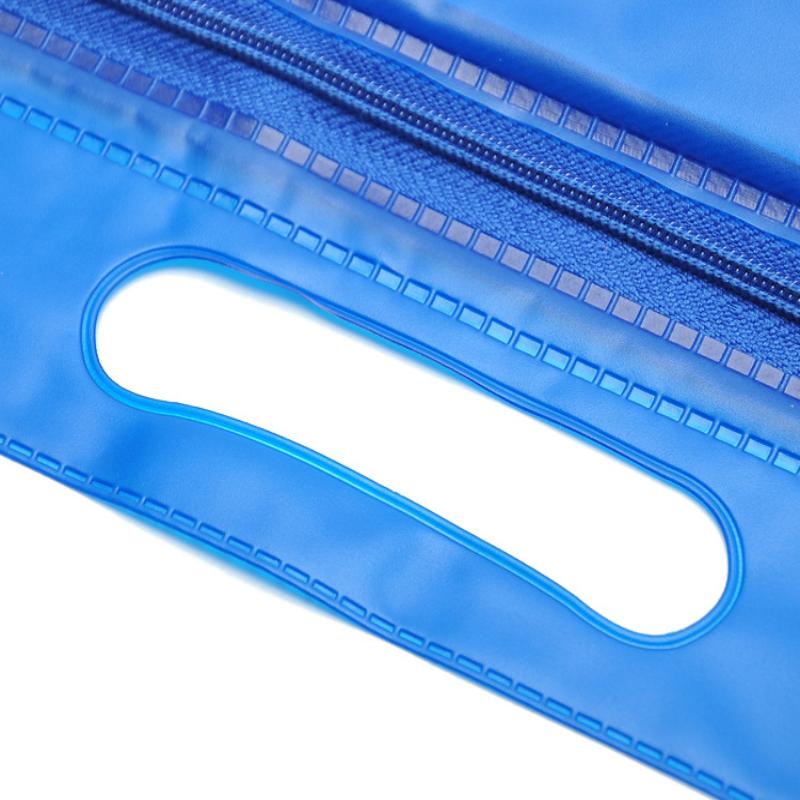 1 Stück Reißverschluss Design Toilettenartikel Make-up Tasche Tragbar PVC Wasserdicht Organizer Tasche Schwimmtasche Für Nasse Trockene Trennung Strand Aufbewahrung