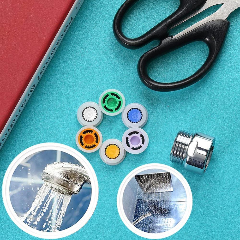 Colorful Water Flow Restrictor Plastic Flow Control Valve Shower Flow Limiter Kitchen Bathroom