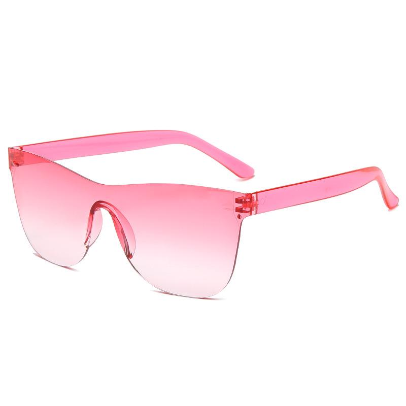 2024 Rimless One-Piece Sunglasses - Lightweight, Slimming Design, Multiple Colors for Long Faces