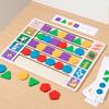 Wooden Montessori Shape Sorting Puzzle For Toddler Cognitive Development Educational Toy