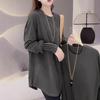 Autumn Winter Solid All-match T-shirt Women Long Sleeve Warm Pullover Top Female Solid Color Loose Casual Tee