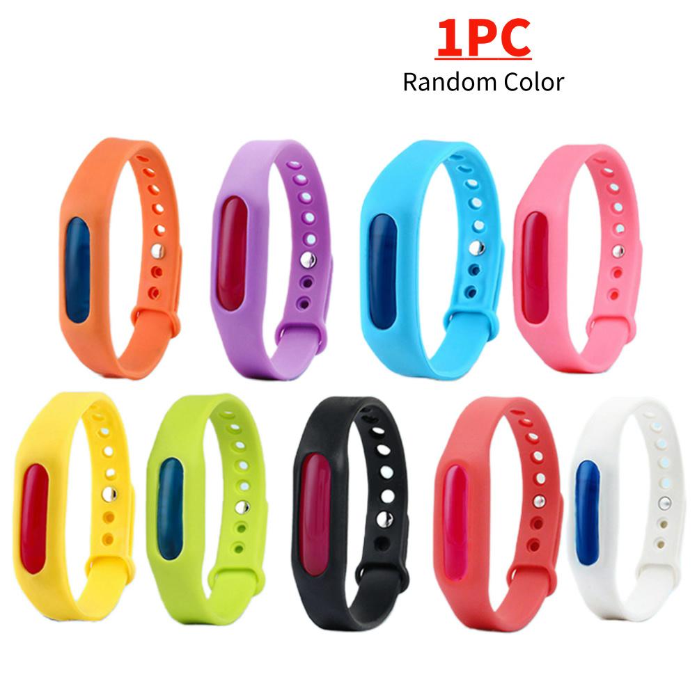 Anti Mosquitoes Wristband Silicone Mosquitoes Repeller Bracelet Adjustable Essential Oil Mosquitoes Repeller for Children Adults