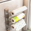 Wall Mounted Roll Paper Storage Rack Carbon Steel Cling Film Storage Rack  Kitchen