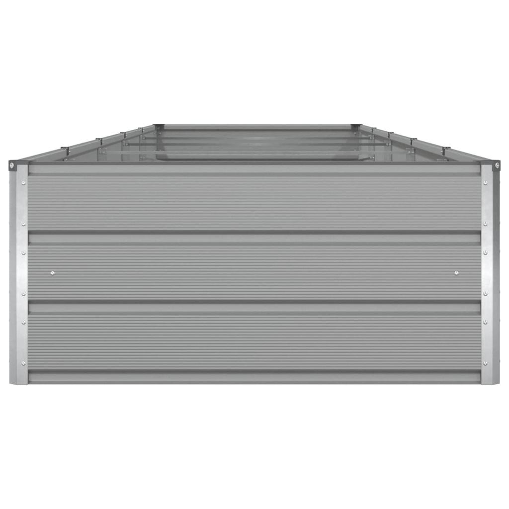 Plant Pot Light Grey 480 X 100 X 45 Cm Galvanized Steel