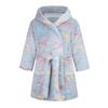 Winter Blue Bathrobe for Boys Girls Kids Sleepwear Children Bath Robe Pajamas Teenages Flannel Loungewear