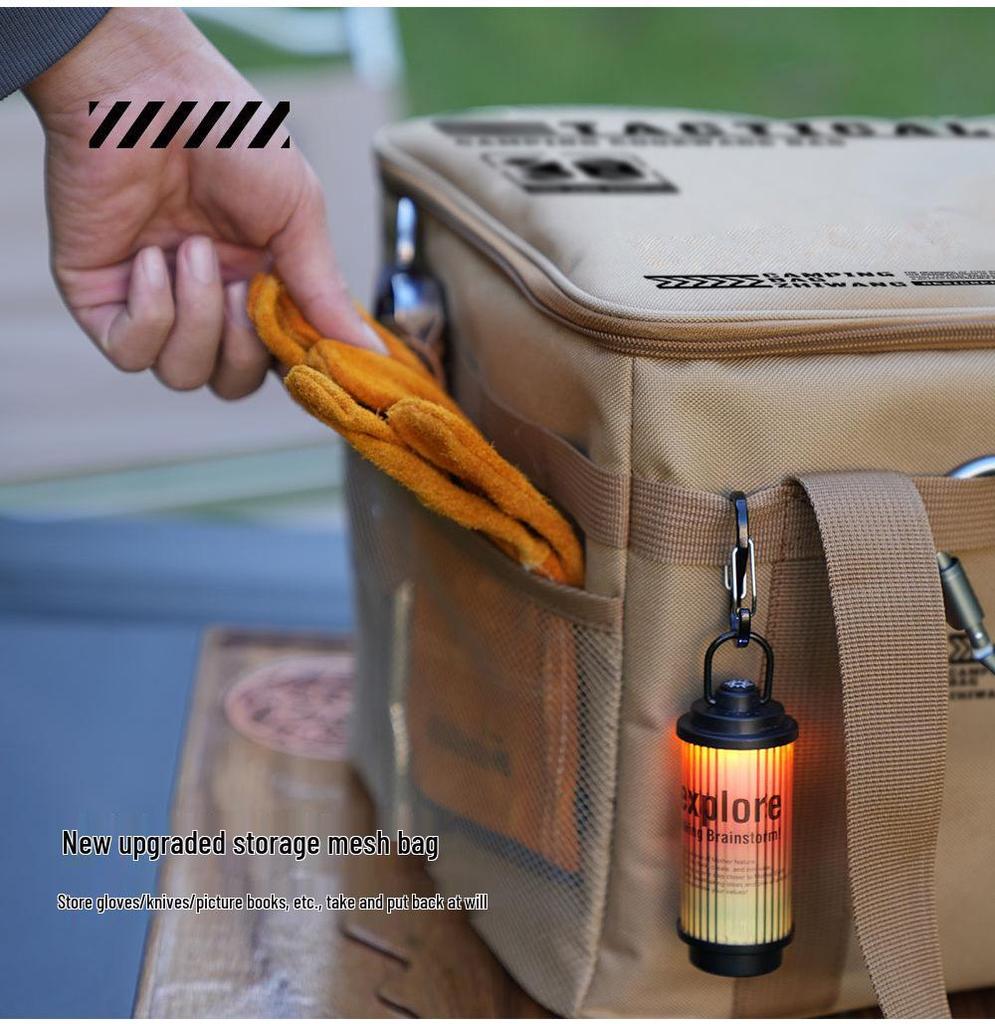 Large Outdoor Tactical Cookware & Gas Tank Storage Bag for Camping & Picnics