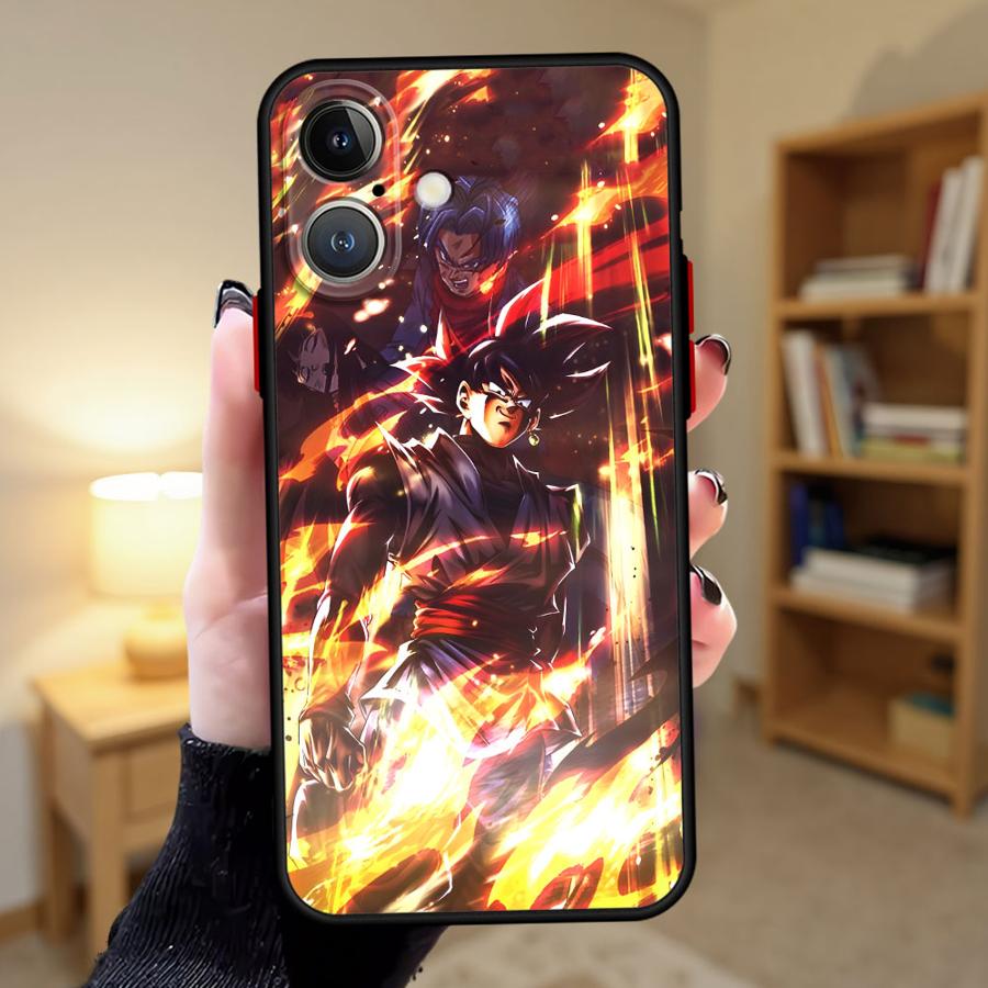 Dragon Ball Goku Anime Back Phone Cover Case for iPhone 16e 14 17 16 Pro Max 12 13 Mini 17 Air 15 Plus 11 XS