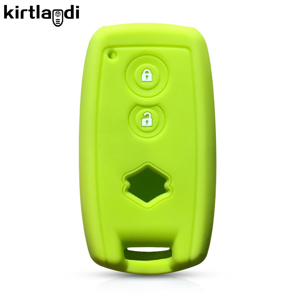 Couverture d'étui de clé en silicone pour Suzuki Grand Vitara Swift SX4 S-Cross XL-7 kuyucha sch4 pour Suzuki Swift 2007-2010 porte-clés