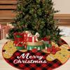Snowflake Print Christmas Tree Skirt Santa Claus Printed Christmas Decoration  Home Holiday
