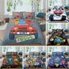 Monster Car Lovely Toy Truck Comforter Cover Polyester Printed Bed Set Duvet Cover Pillowcase Bedding Set Bed Linen Sheet Quilt
