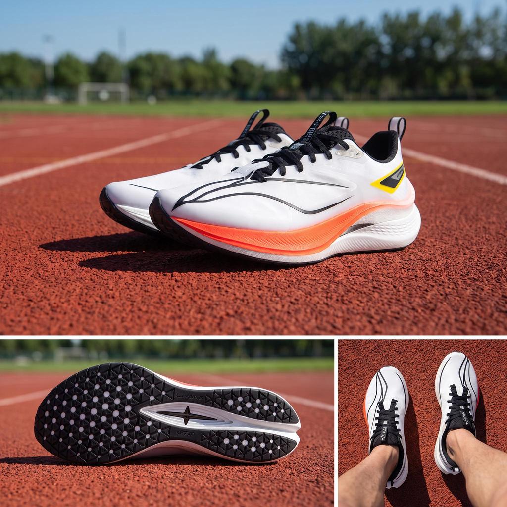 Pantofi de alergare Li Ning Red Rabbit 7 Pro cu reziliență înaltă, ușori, respirabili, profesionali pentru competiție, cu absorbție a șocurilor, antiderapanți, cu talpă joasă ARPU007-3