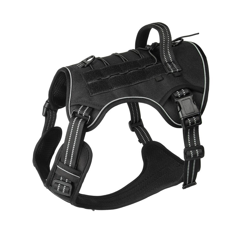 Tactical Outdoor Anti-riot Vest with Integrated Dog Harness & Leash S