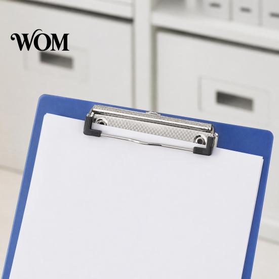 Office Supply Clipboard with Scale A4 File Folder, Reinforced Metal Clip And Clear Durable Folder Ruler, Portable Document Writing Pad, for