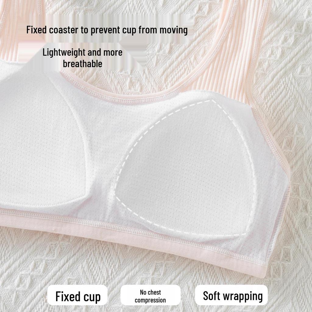 Teen Girl Student Bra Vest 12-16 Years - Fixed Cup
