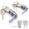 Metal Cylinder Lock Cabinet Locker Cam Lock With Keys Security Mailbox Lock Drawer Cabinet Tongue Lock 12MM Furniture Hardware