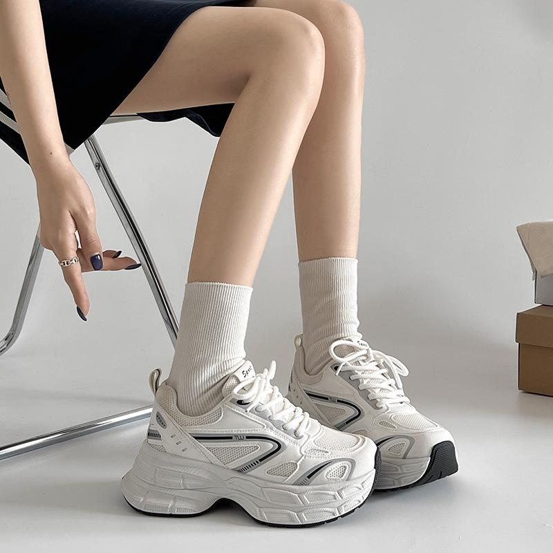 Height-increasing Platform German Training Shoes Women's New Mesh Breathable Casual Sports Forrest Gump Racing Shoes In Summer 2025
