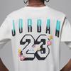 Jordan T-Shirt Soft Comfortable Round Neck Short Sleeve Men Tops Sail-White II4058-133
