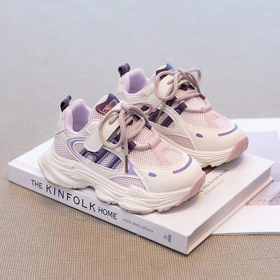 Girls' Sports Shoes 2025 New Spring Children's Shoes Mesh Shoes Spring and Summer Girls Breathable Dad Shoes Girls