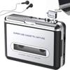 Portable Cassette Player USB Earphone Cassette Tape Battery USB Digital Playback Auto Reverse Life_mart [MP3 Conversion, Storage, Included] Player, &