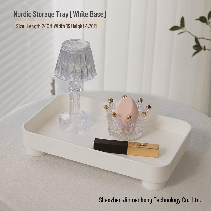 

Nordic-Style Wooden Tray for Skincare, Ornaments, Aromatherapy, Keys, Desktop, Living Room, Entryway Organizer
