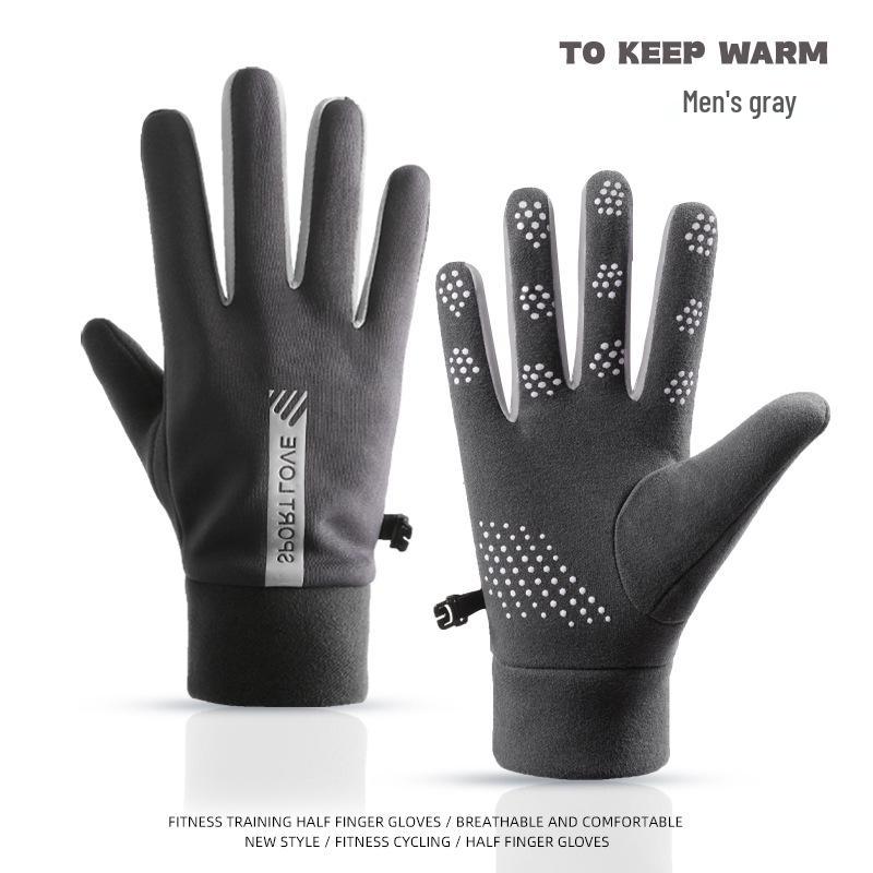 Men’s Winter Warm Touchscreen Riding Gloves - Windproof Cycling, Motorcycle, Ski & Delivery