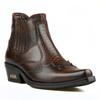 FootCourt Brązowe kowbojskie botki męskie Snip Toe Texas Boots Stretch nowe buty zachodnie prawdziwej skóry antypoślizgowe oddychające