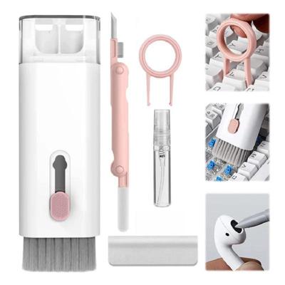 7-in-1 Computer Keyboard Cleaner Brush Kit Earphone Cleaning Pen For Headset Phone Cleaning Tools Cleaner Keycap Puller Kit
