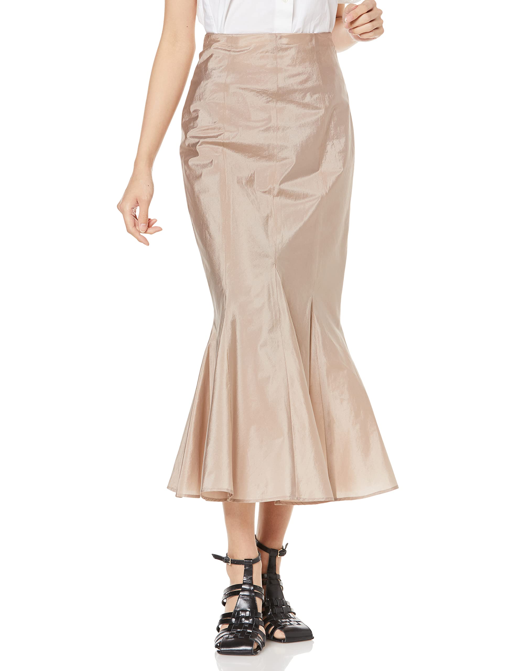 ИДЕНТИФИКАТОР FRAY. Женская юбка-русалка из мятой тафты FWFS222035 (PBEG 1)