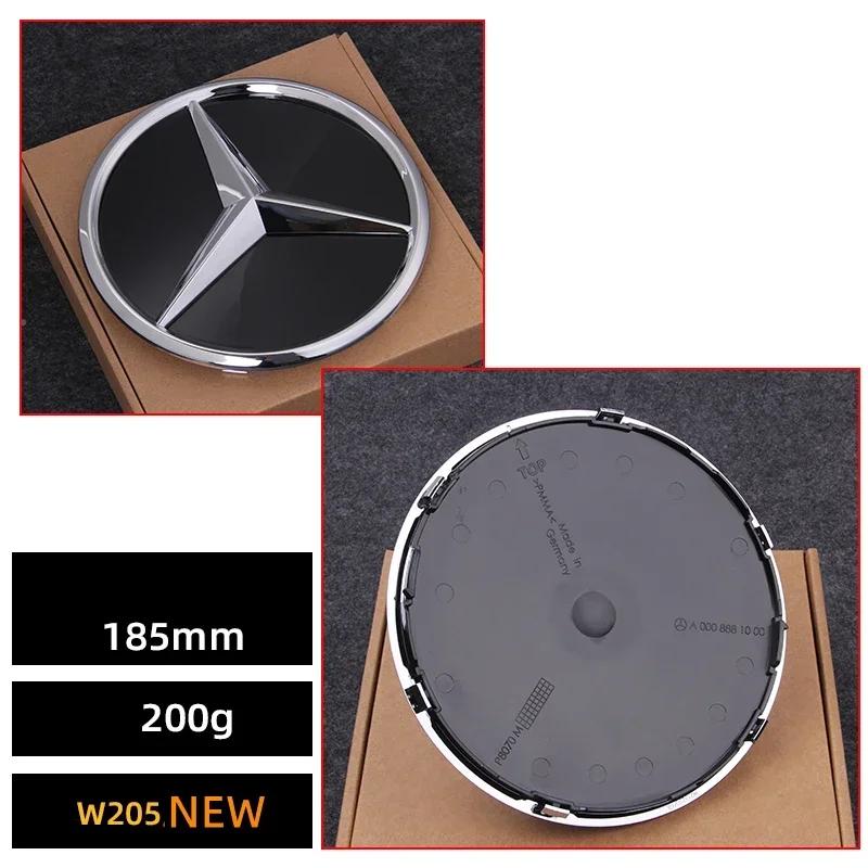GCTO3 Car Front Grille Emblem Star Badge  Logo Chrome black Silver 3D Mirror Mercedes Benz Amg W205 W204 W253 W213 W206 W166 gle glc
