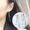 Korean Fashion Tassel Earrings Copper Color Metal Thread Pendants Dangle Earrings for Women Girls Trendy Ear Decoration