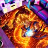 Kober s potiskem DRAGON BALL, Omyvatelný podlahový koberec, Do předsíně, Koleje, Prádelny, Kanceláře, Pracovny, Domácí dekorace, Dárek k narozeninám, Vánocům