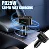 מטען לרכב PD 25W QC3.0 מתאם מתח USB כפול מטען לטלפון עבור Skoda S Octavia A5 3 2 Mk3 Fabia 2 Superb 2 Kamiq Kodiaq VRS