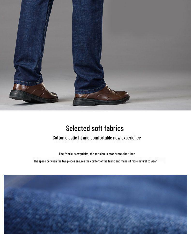 Romon Herren Straight-Leg Stretch Jeans - Herbst/Winter 2025: Vielseitige lässige lange Hosen für Mittelalte