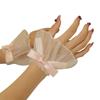 Faux Sleeves Decorative Trumpet Sleeves for Sweater Ruffle Bowknot Lace False Sleeves Cuff Extension Sweet Wrist Cuffs