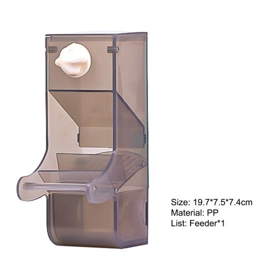Parrot Feeder Large Capacity Splash-proof Anti-spill Bird Trough Pet Food Dispenser Bird