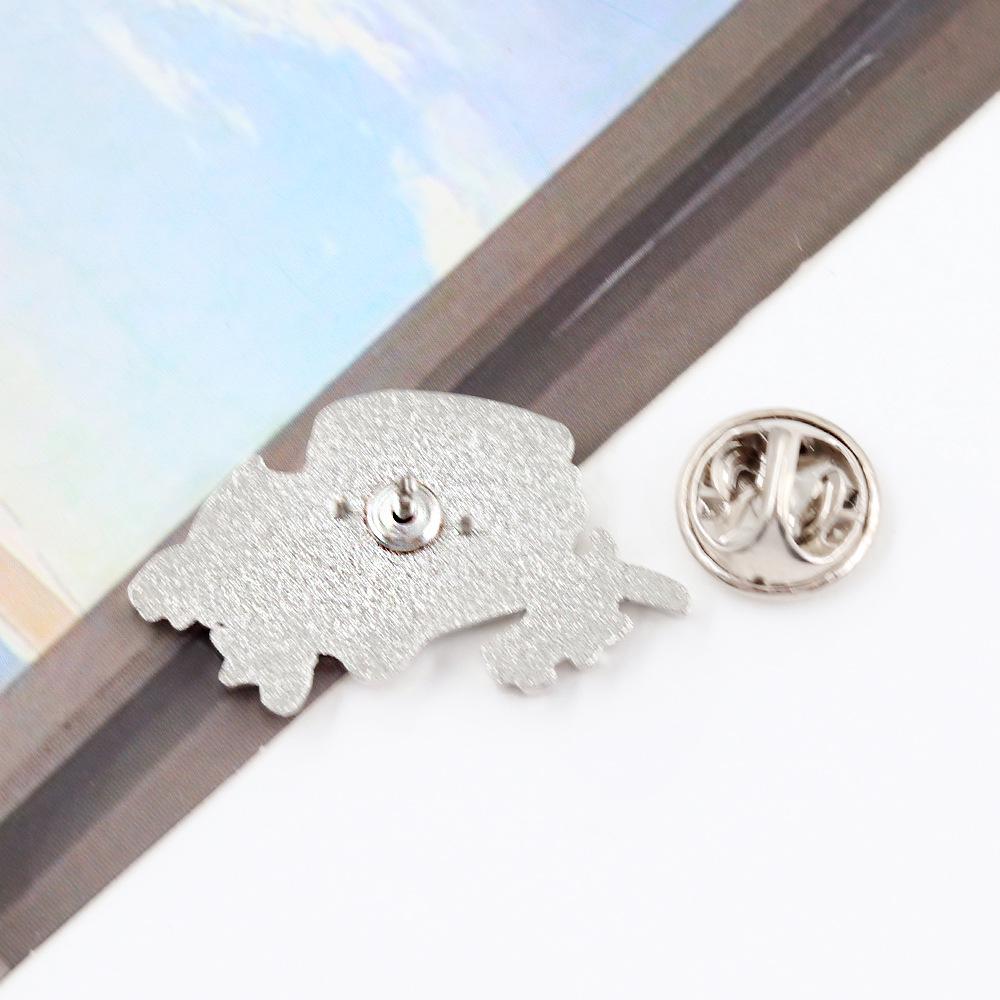 Red Wildflower Cowboy Hat Lapel Pin - Fashion Jewelry Badge