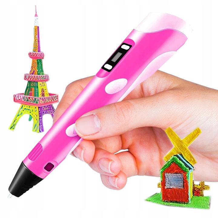 Długopis 3D Dla Dzieci 3D Pen Pro Drukarka Wkłady Pla 110 Metrów Zestaw Xxl