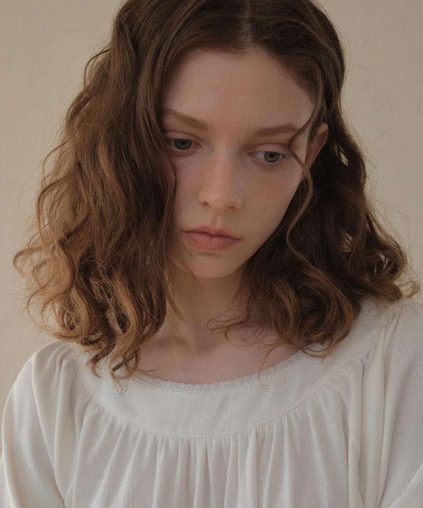 Aueonoseuteljia Lace Eyelet Raglan T-Shirt_Ivory(O26Tp04)