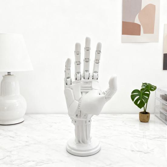 Yousheng 3D Printed Robotic Hand Statue Game Controller Stand Mechanical Hand Statue Gamepad Joystick Holder Support Rack Decoration