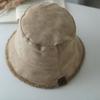 Women S Vintage Suede Fleece Lined Fisherman Hat