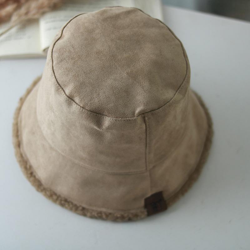 Women S Vintage Suede Fleece Lined Fisherman Hat
