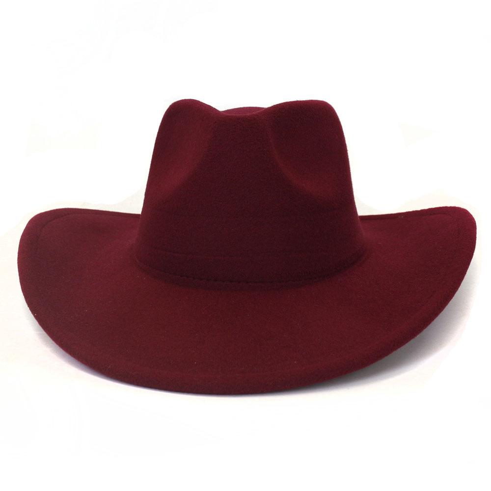 

Новая мужская ковбойская шляпа в стиле вестерн с полями 9 см, с закругленными краями, шляпа-федора в стиле пастушки, винтажная джазовая кепка, сомбреро, хомбре 56-58CM