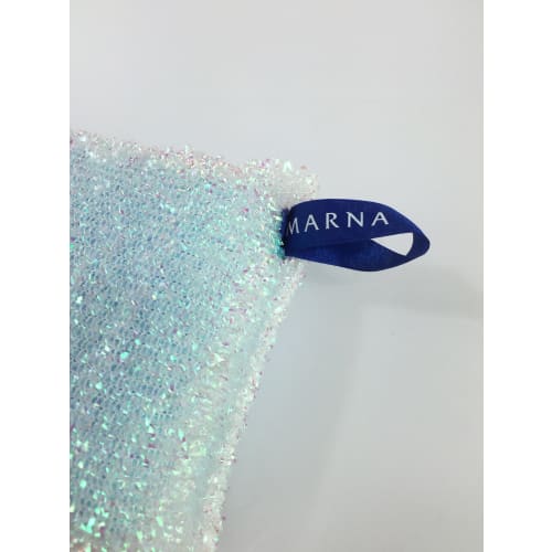 Marna Sparkly Bathtub Sponge (Blue) - Perfect for Removing Dirt and Limescale, Cleaning the Bathtub, Sink, or Bathroom (W032B)