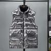 Men's Wash-free Down Cotton Vest: Warm Padded Gilet for Autumn and Winter, Plus Size Workwear.