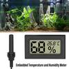 Mini Convenient Digital LCD Thermometer Sensor Hygrometer Gauge Refrigerator Aquarium Monitoring Display Humidity Detector