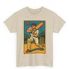 Cricket Comic T-Shirt: Retro Sports Graphic Tee